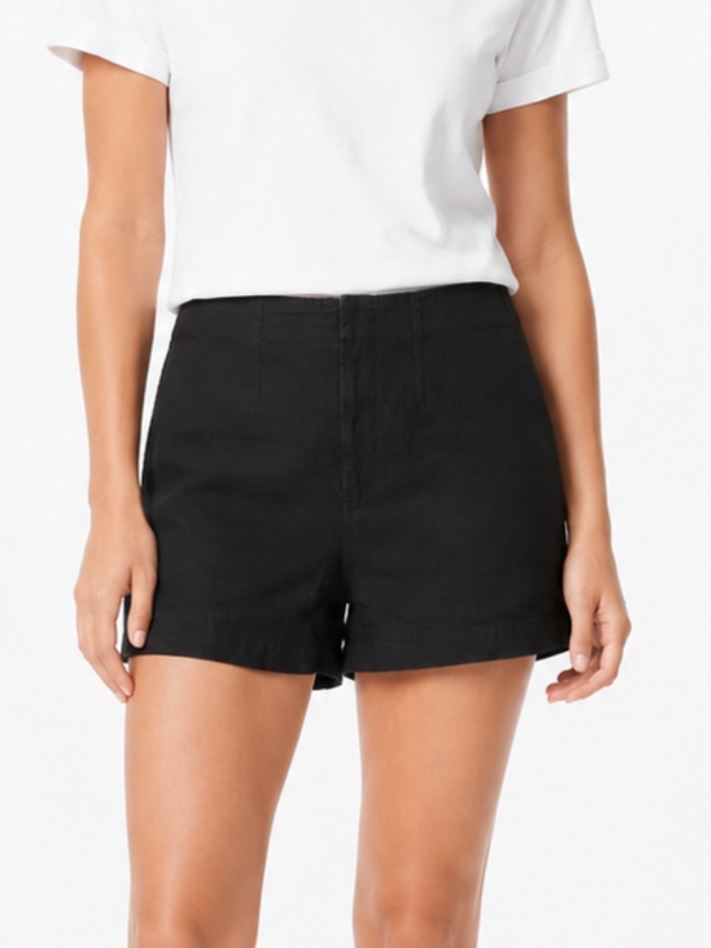 Reformation Jeans Astaire Shorts Black Size M/L – High-Waist Tailored 31